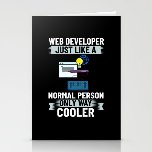 Web Development Engineer Developer Manager Stationery Cards