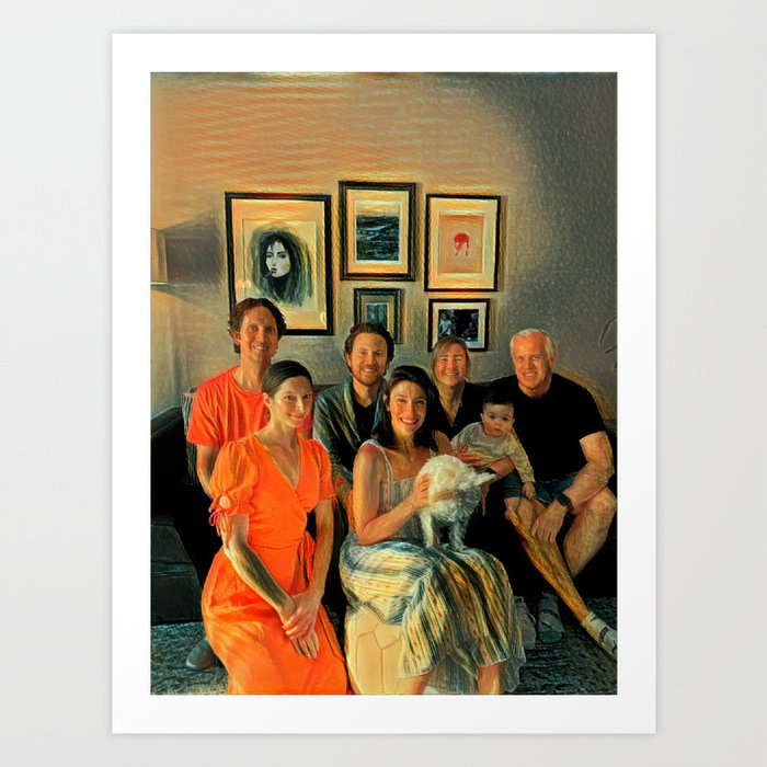 Family Picture Time Art Print