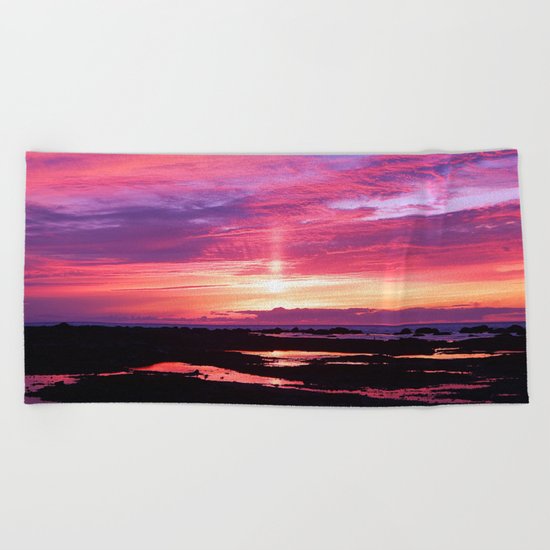 Red Haven Beach Towel
