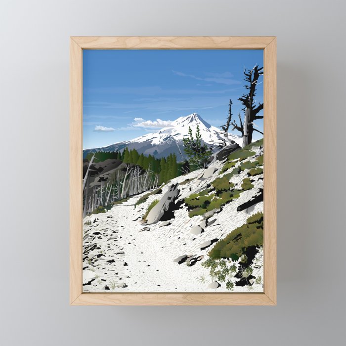 Lookout Mountain Trail Framed Mini Art Print