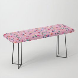 Ditsy Flowers Light Pink Bench