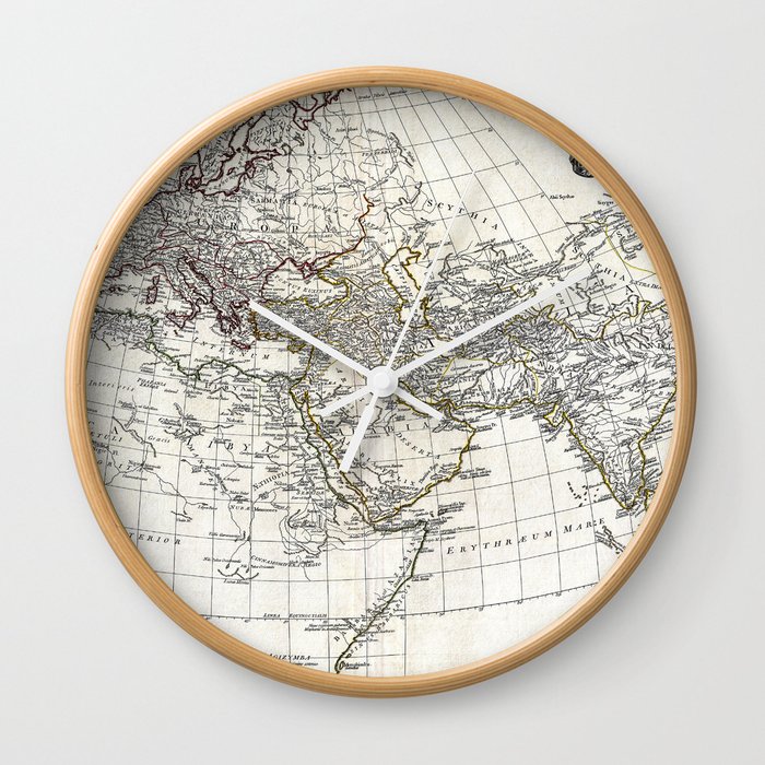 Ancient World - Anville - 1794 vintage pictorial map  Wall Clock