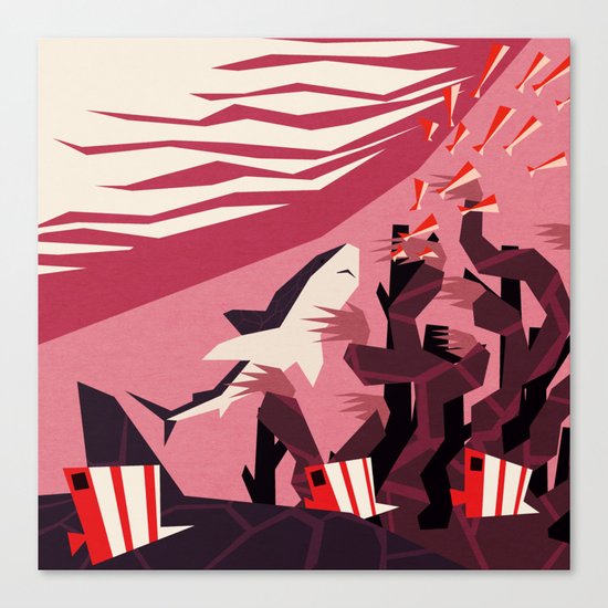 The daily commute Canvas Print