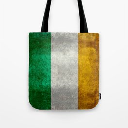 Flag of Ireland, grungy Irish flag Tote Bag