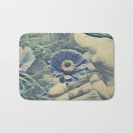 You Make Me Feel Bath Mat | Nature, Natural, Floral, Hand, Flowers, God, Feelings, Love, Painting 