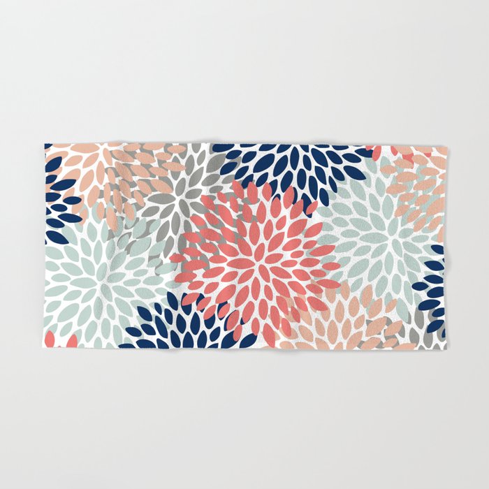 Coral and gray towels outlet