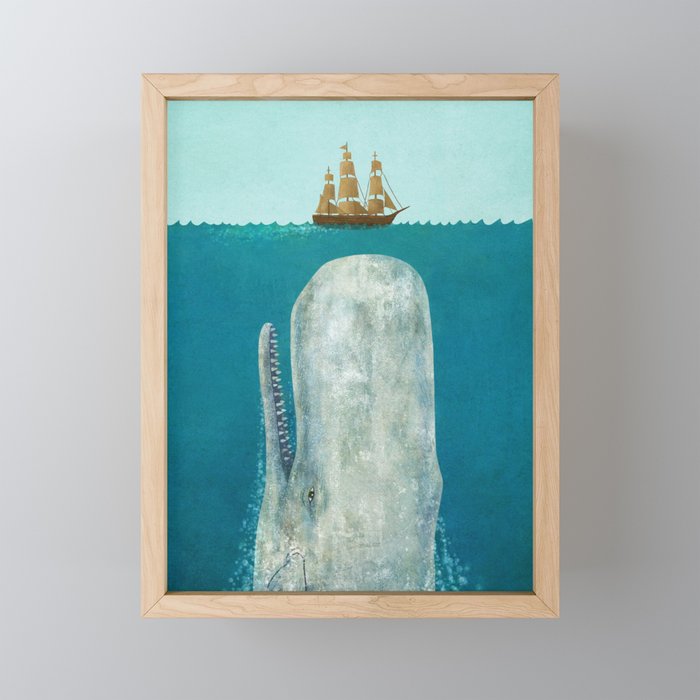 The Whale Framed Mini Art Print