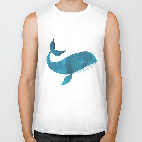 HAPPY WHALE Biker Tank