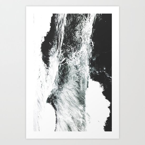 Abstract ocean Art Print