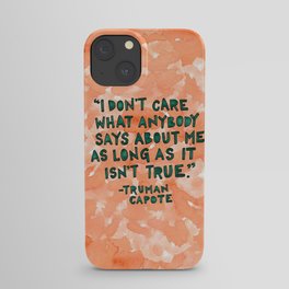 Truman Capote iPhone Case