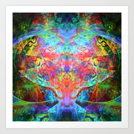 Infinite source of energy production Art Print | Infinite, Colorful, Abstract, Graphicdesign, Psychedelic, Translucent, Source, Space, Fractal, Energy 