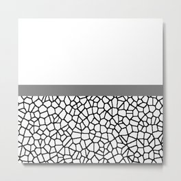 staklo (gray stripe) Metal Print