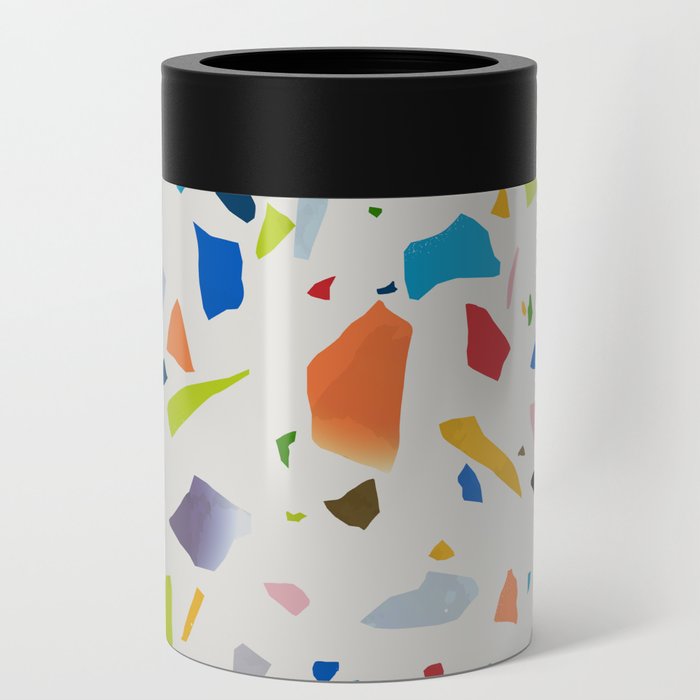 Colorful terrazzo flooring seamless pattern Can Cooler