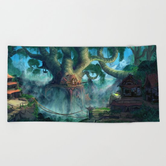 Lost Civilization Beach Towel
