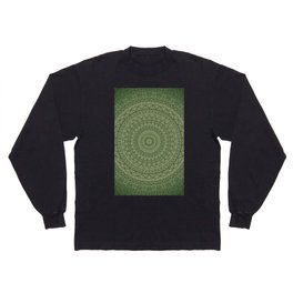 Bohemian Mandala Image Green Long Sleeve T-shirt