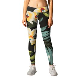 Hawaiian tropical floral palms pattern Leggings | Palms, Pattern, Floral, Graphicdesign, Palmtree, Watercolor, Tropical, Flower, Flowers, Hawaiian 