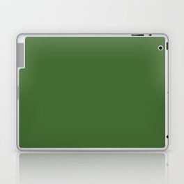 Dark Green Solid Color Pantone Treetop 18-0135 TCX Shades of Green Hues Laptop Skin