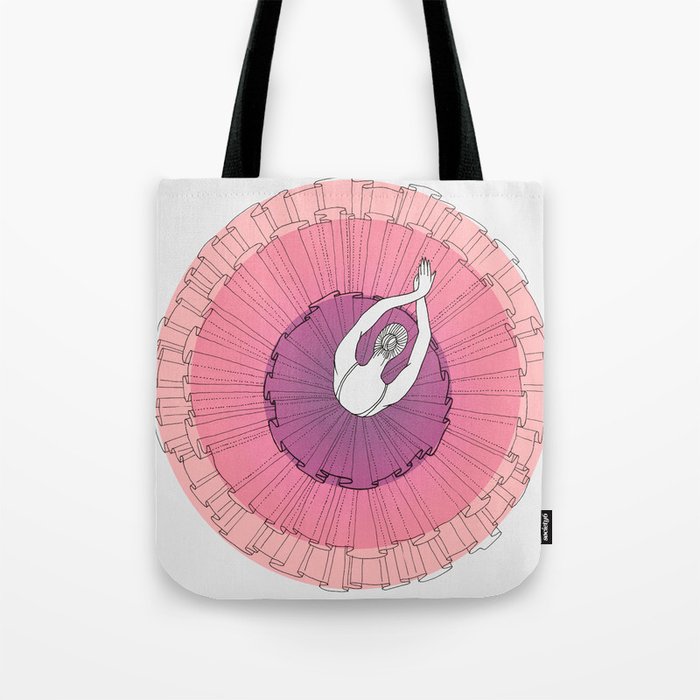 Pink Ballerina Tote Bag