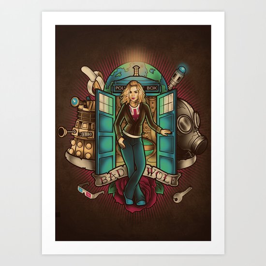 I am the Bad Wolf Art Print