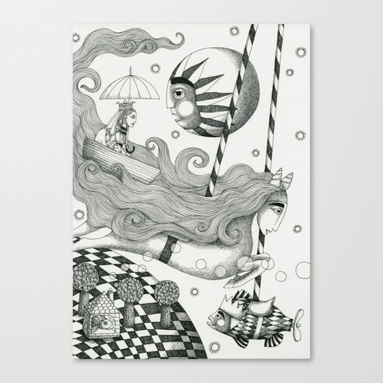 East of Blue Lake Canvas Print