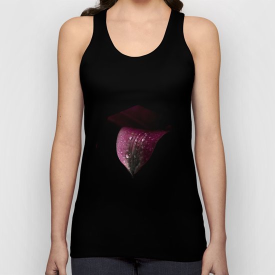 Purple petals with drops Unisex Tank Top