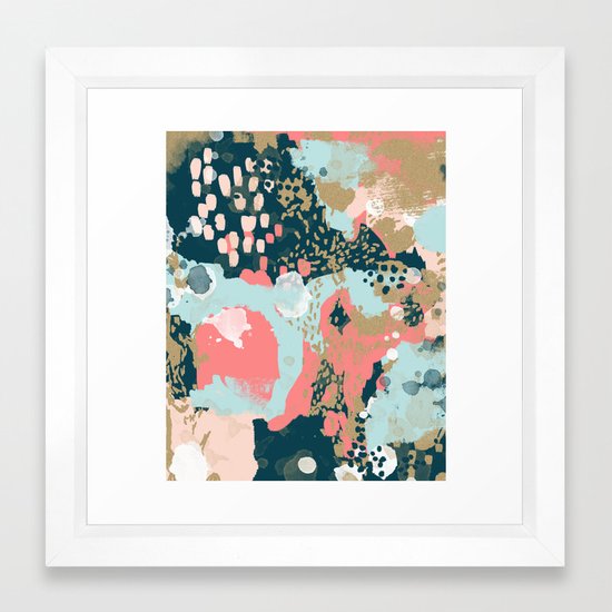 Eisley Modern Fresh Abstract Painting In Bright Colors Perfect