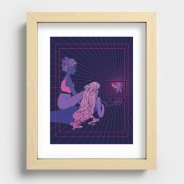 Game Night Recessed Framed Print