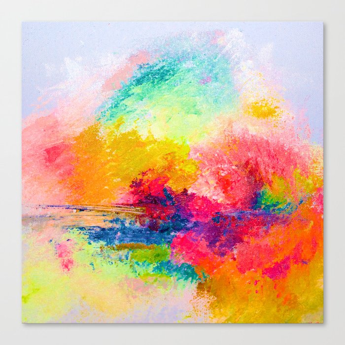 Colorful Bright Abstracted Landscape Painting Version 2 Bright Neon Canvas Print By Melissapolomsky Society6 At this stage, it's time. colorful bright abstracted landscape painting version 2 bright neon canvas print by melissapolomsky