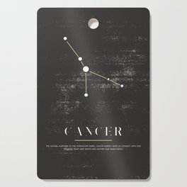 Cancer Zodiac Illustration Cutting Board