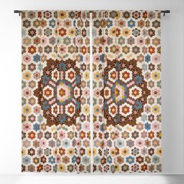 Antique Honeycomb Quilt Textile  Blackout Curtain