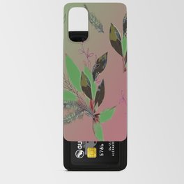 Stylish plant bushes leaves pattern design Android Card Case
