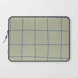 Simple Grid Green Blue Laptop Sleeve