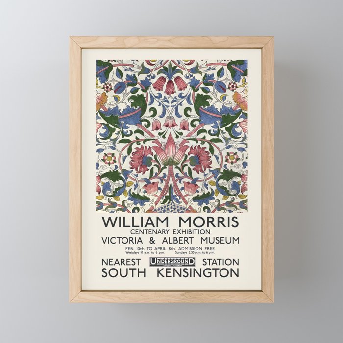Art Exhibition Pattern (1874) William Morris Framed Mini Art Print