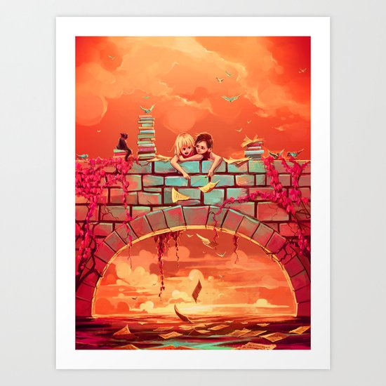 Les promesses d'une romance Art Print