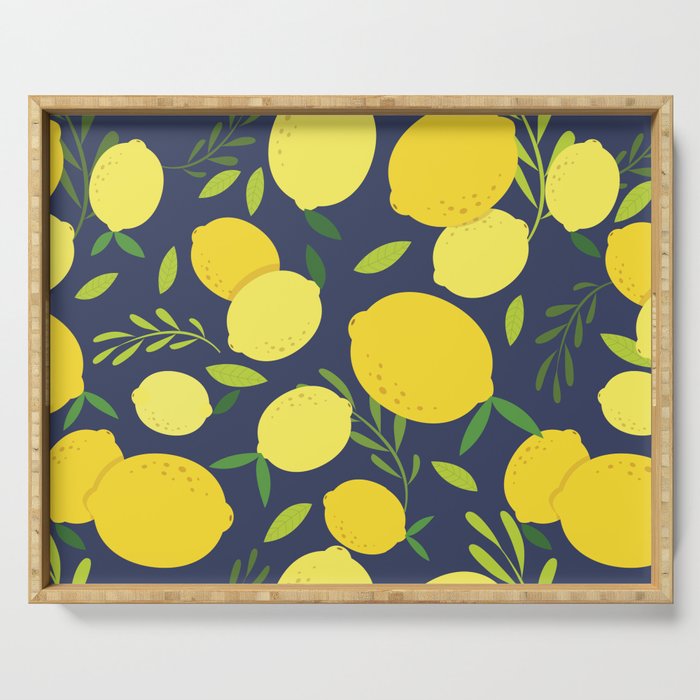 Freshly Picked Lemon Serving Tray