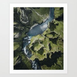 Iceland Canyon Art Print