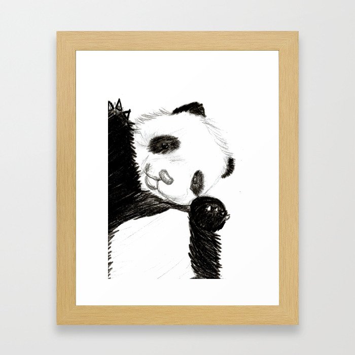 Good nights, Peter Panda. Framed Art Print