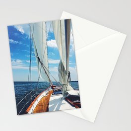 Sweet Sailing - Sailboat on the Chesapeake Bay in Annapolis, Maryland Stationery Card