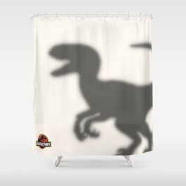 Dinosaur in the shower Shower Curtain