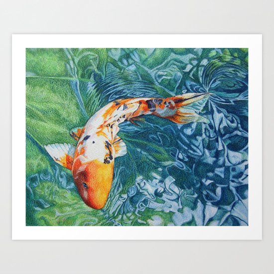 Koi Carp Art Print