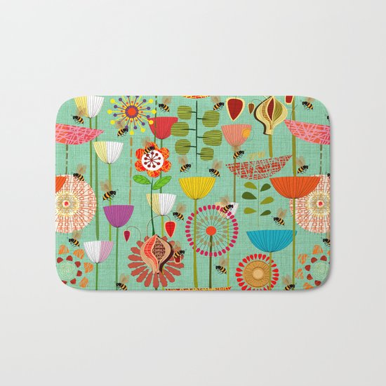 WHERE THE BEES FLY Bath Mat