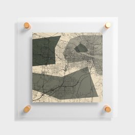 Little Rock, USA. City Map Floating Acrylic Print