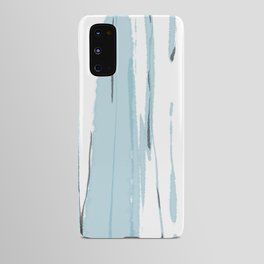 Aqua Blue Bamboo Forest: Abstract Digital Watercolor Painting Android Case