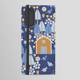 Day at the Farm - Blue Android Wallet Case