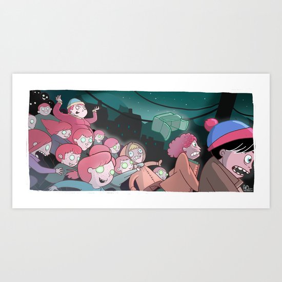 Night of the Living Gingers Art Print