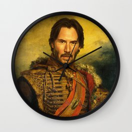 Keanu Reeves - replaceface Wall Clock