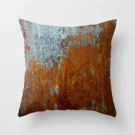 Rust Texture 1 Throw Pillow