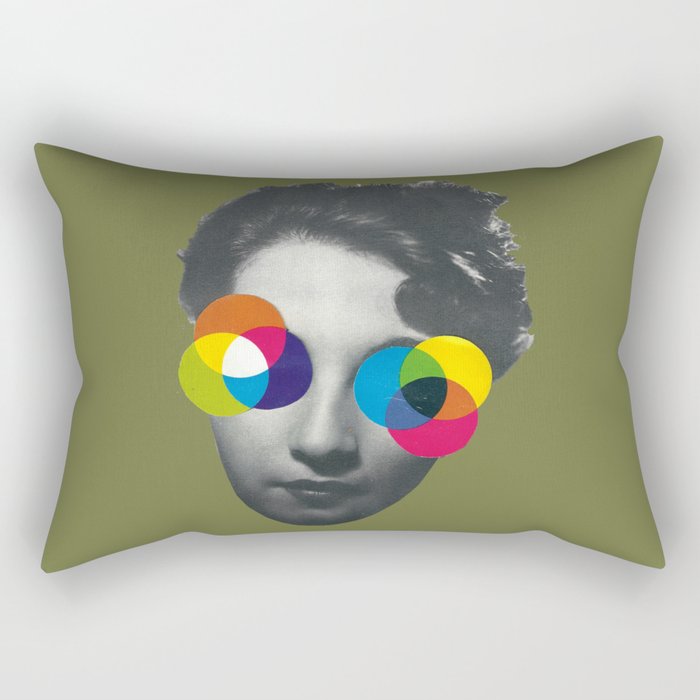 Psychedelic glasses Rectangular Pillow