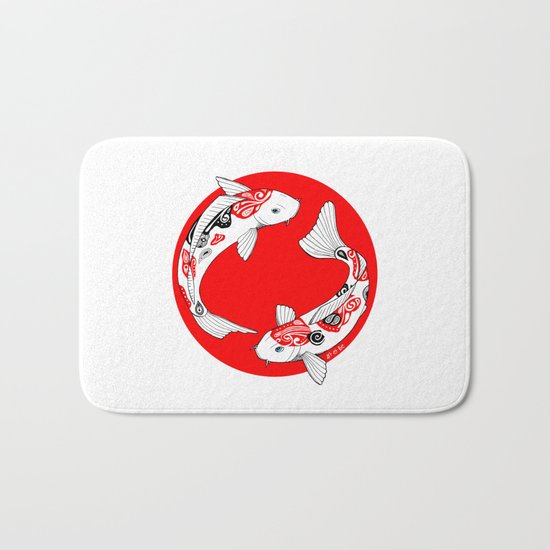Japanese Kois Bath Mat