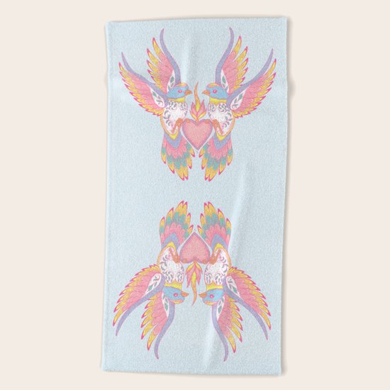 Lovebirds Beach Towel
